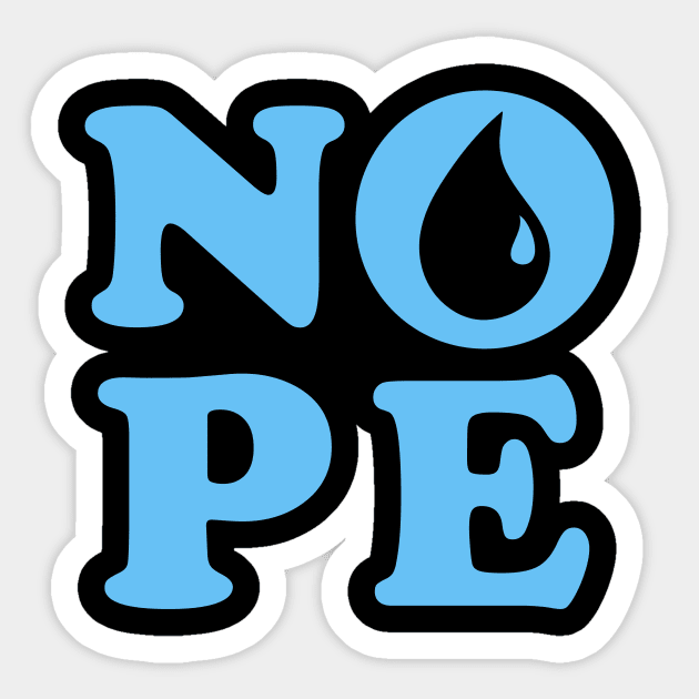 Magic The Gathering Blue Nope Sticker by HiLoDesigns